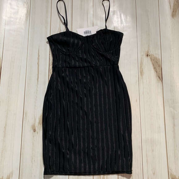 NWT Black Ribbed Dress Adjustable Straps - Picture 4 of 7